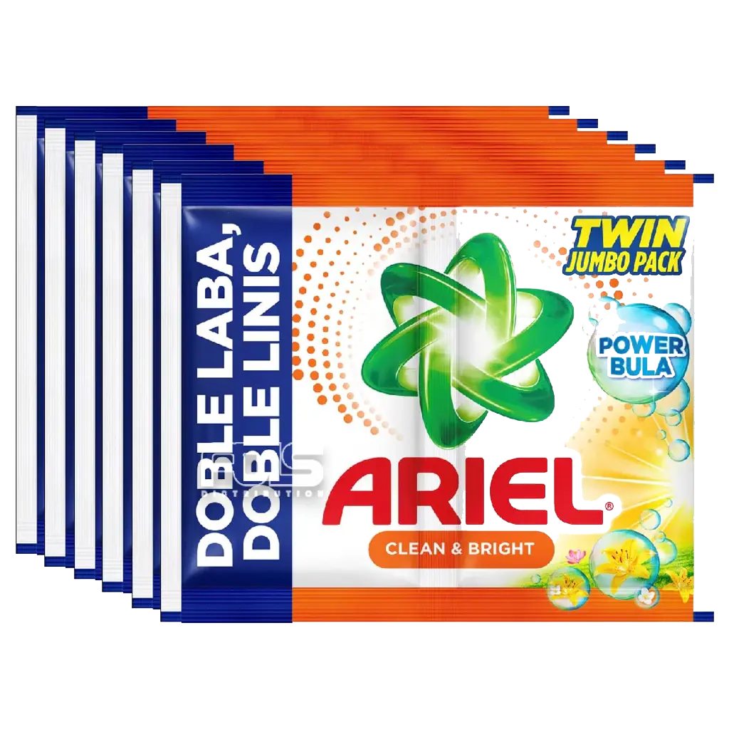 ARIEL POWDER CLEAN & BRIGHT JUMBO 66G 6'S