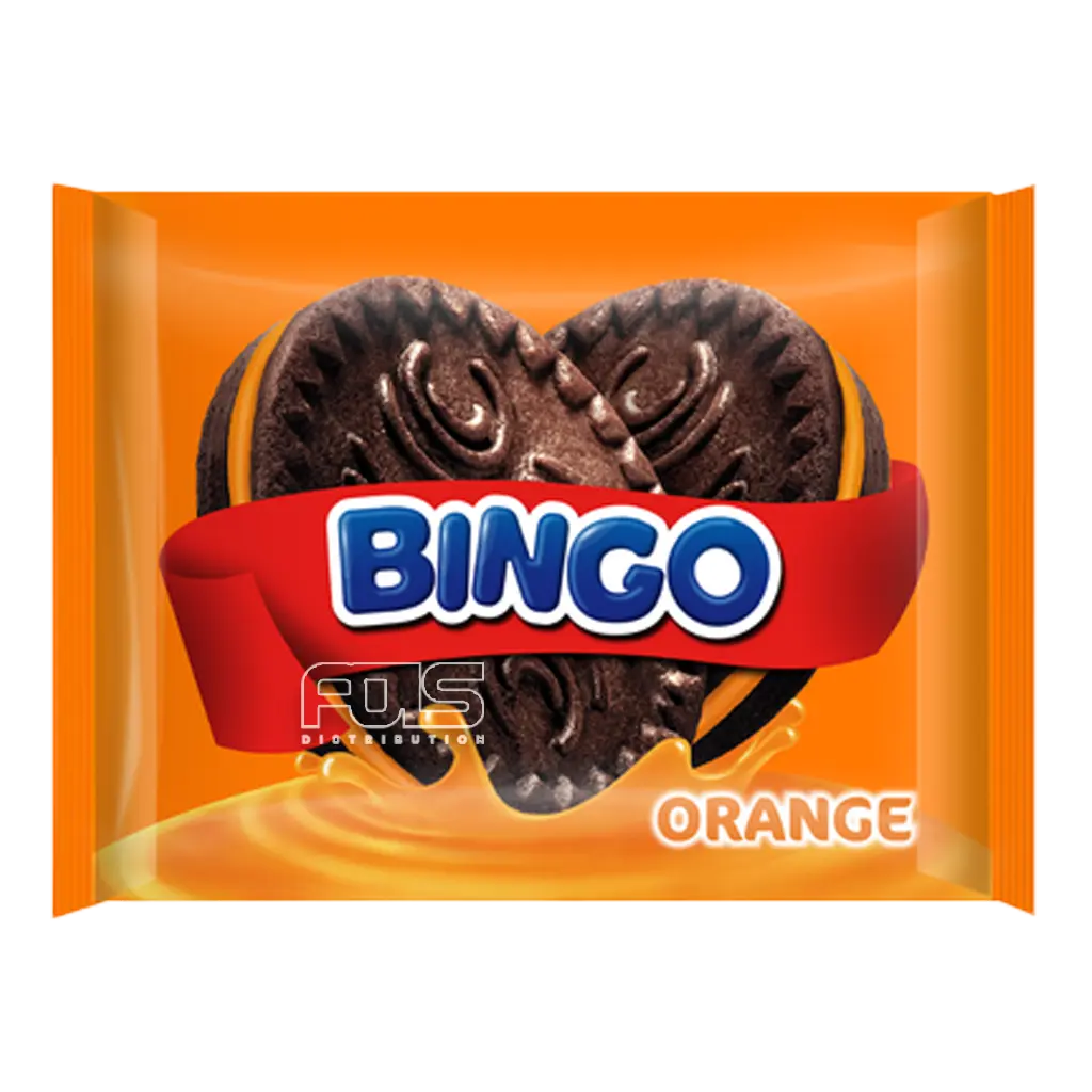 BINGO COOKIE CHOCOLATE ORANGE 28G 10'S
