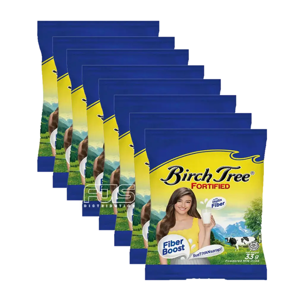 BIRCH TREE FORTIFIED MILK 33G 8'S