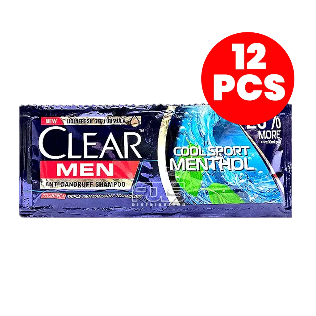 CLEAR SHAMPOO COOL SPORT (BLUE) 12ML 12'S
