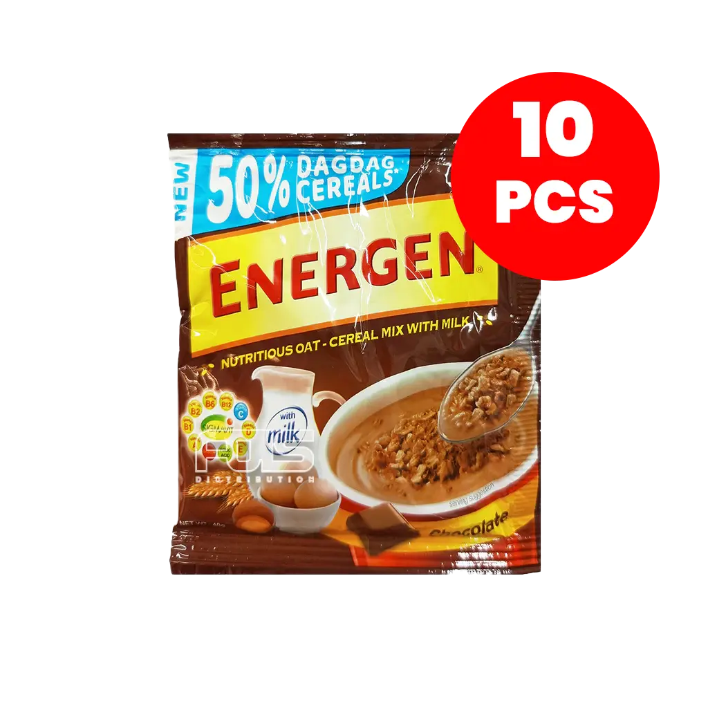 ENERGEN CEREAL DRINK CHOCOLATE HANGER 40G 10'S