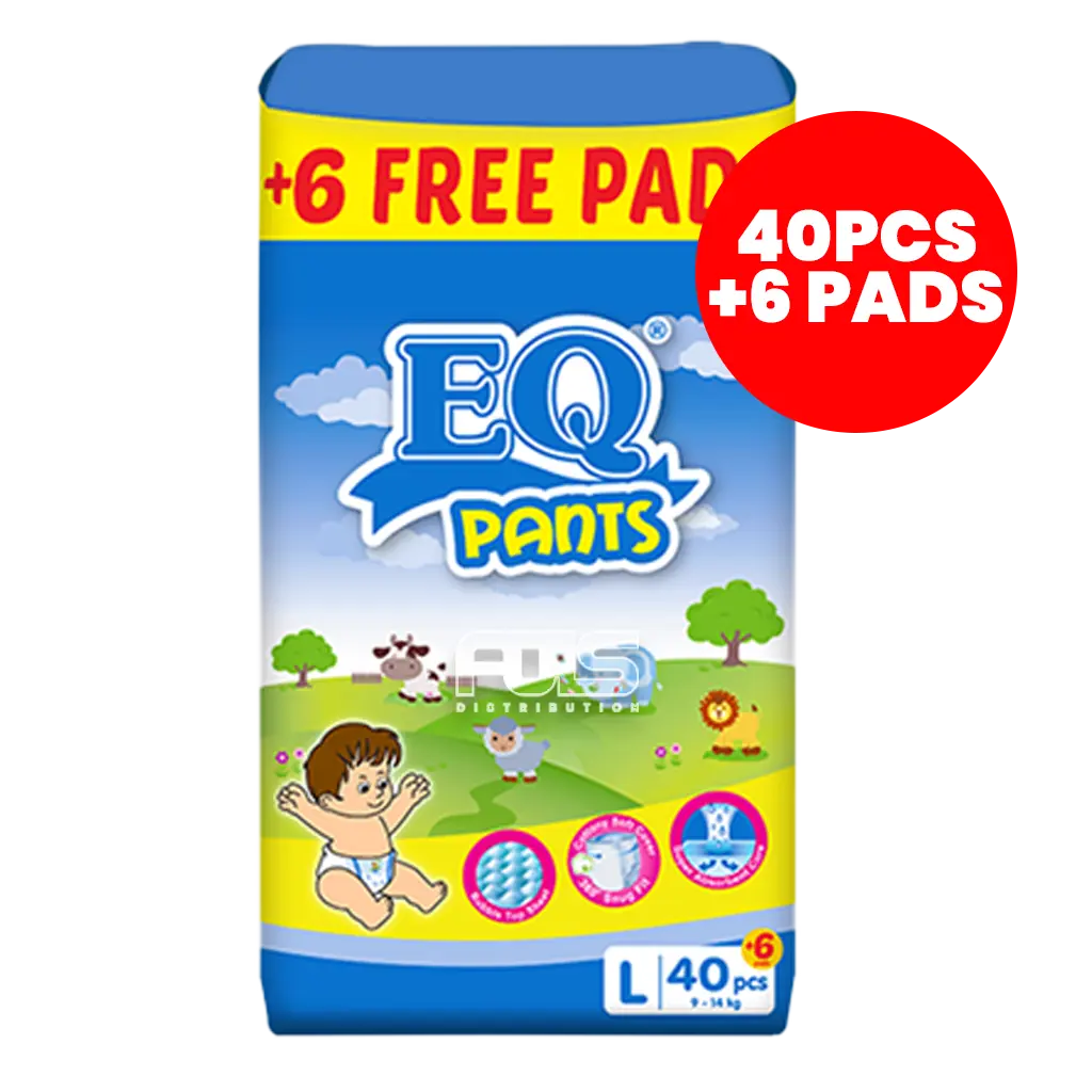 EQ DIAPER PANTS LARGE 40'S