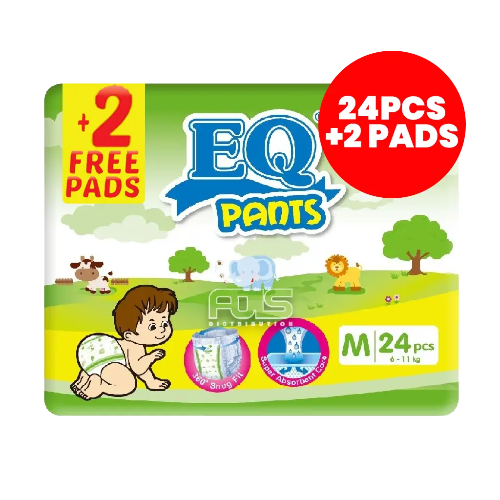 EQ DIAPER PANTS MEDIUM 24'S