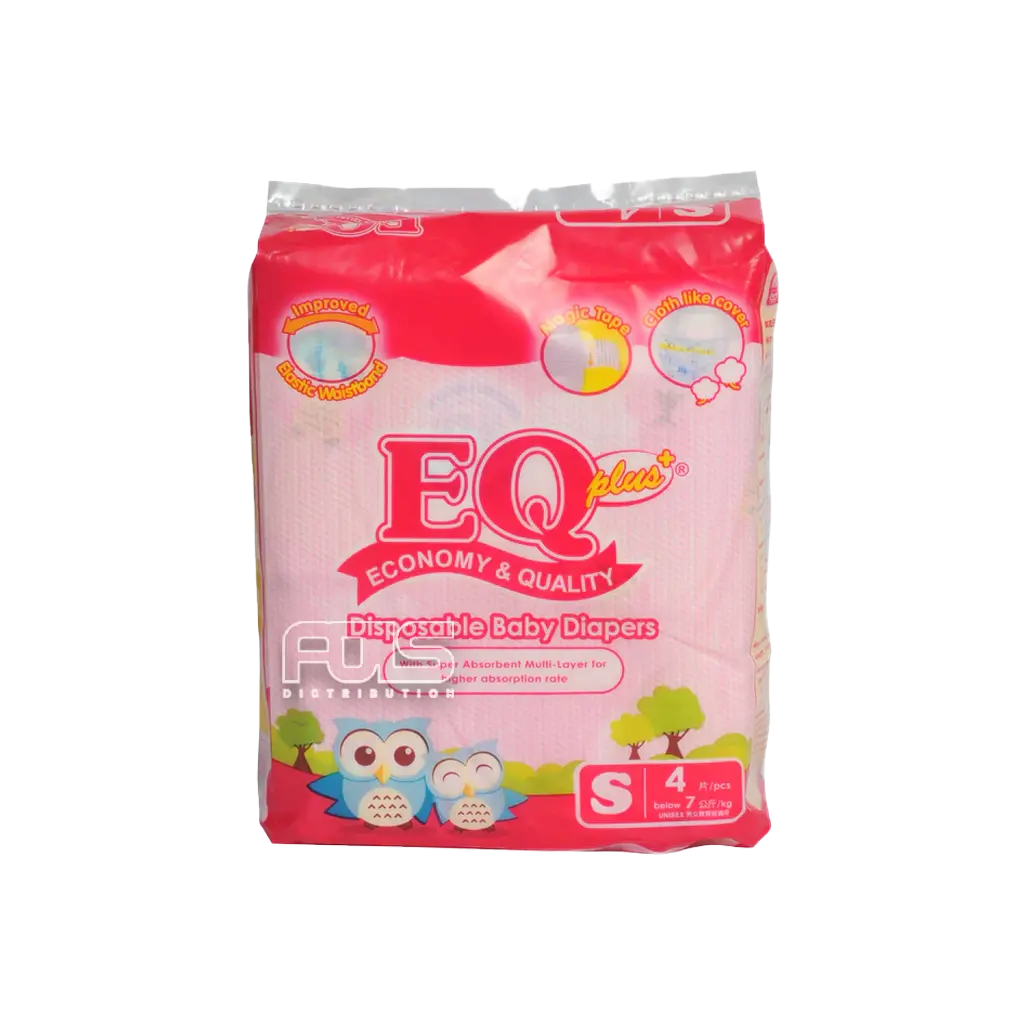 EQ DIAPER PLUS SMALL 4'S