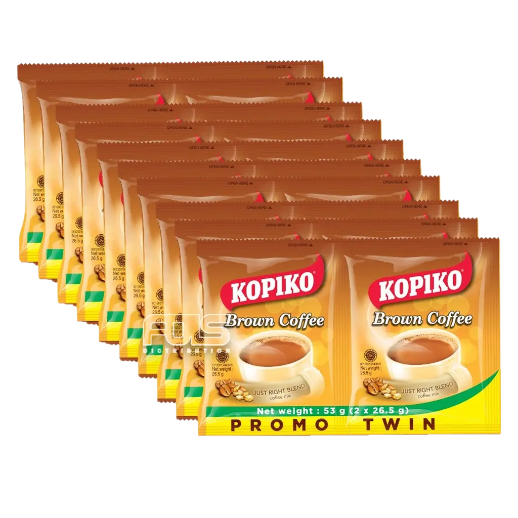 KOPIKO COFFEE BROWN TWIN 53G 10'S