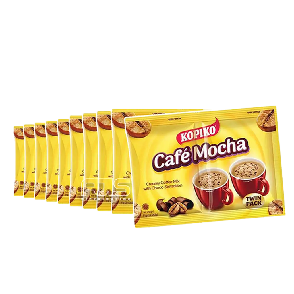 KOPIKO COFFEE MOCHA TWIN 51G 10'S