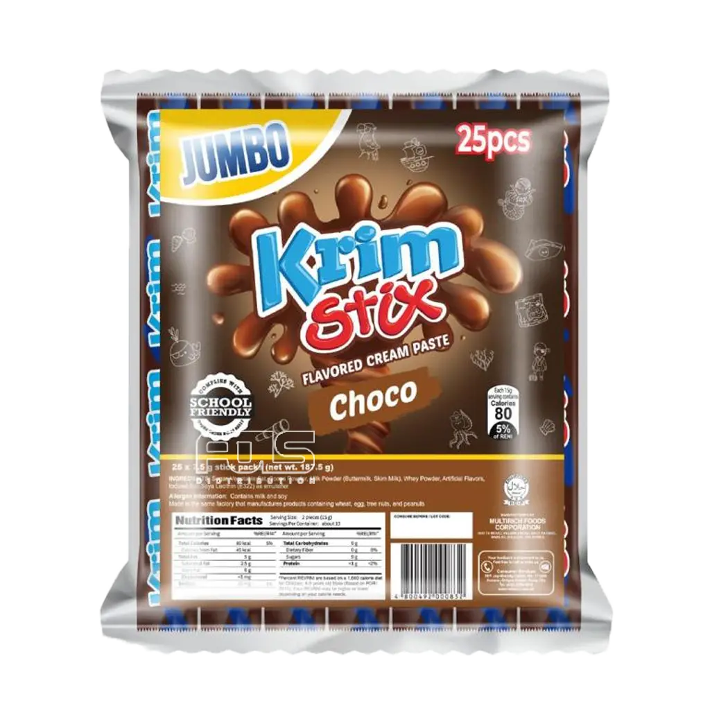 KRIM STIX CHOCO JUMBO 7.5G 25S
