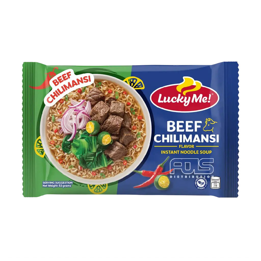 LUCKY ME INSTANT NOODLES BEEF CHILIMANSI 53G
