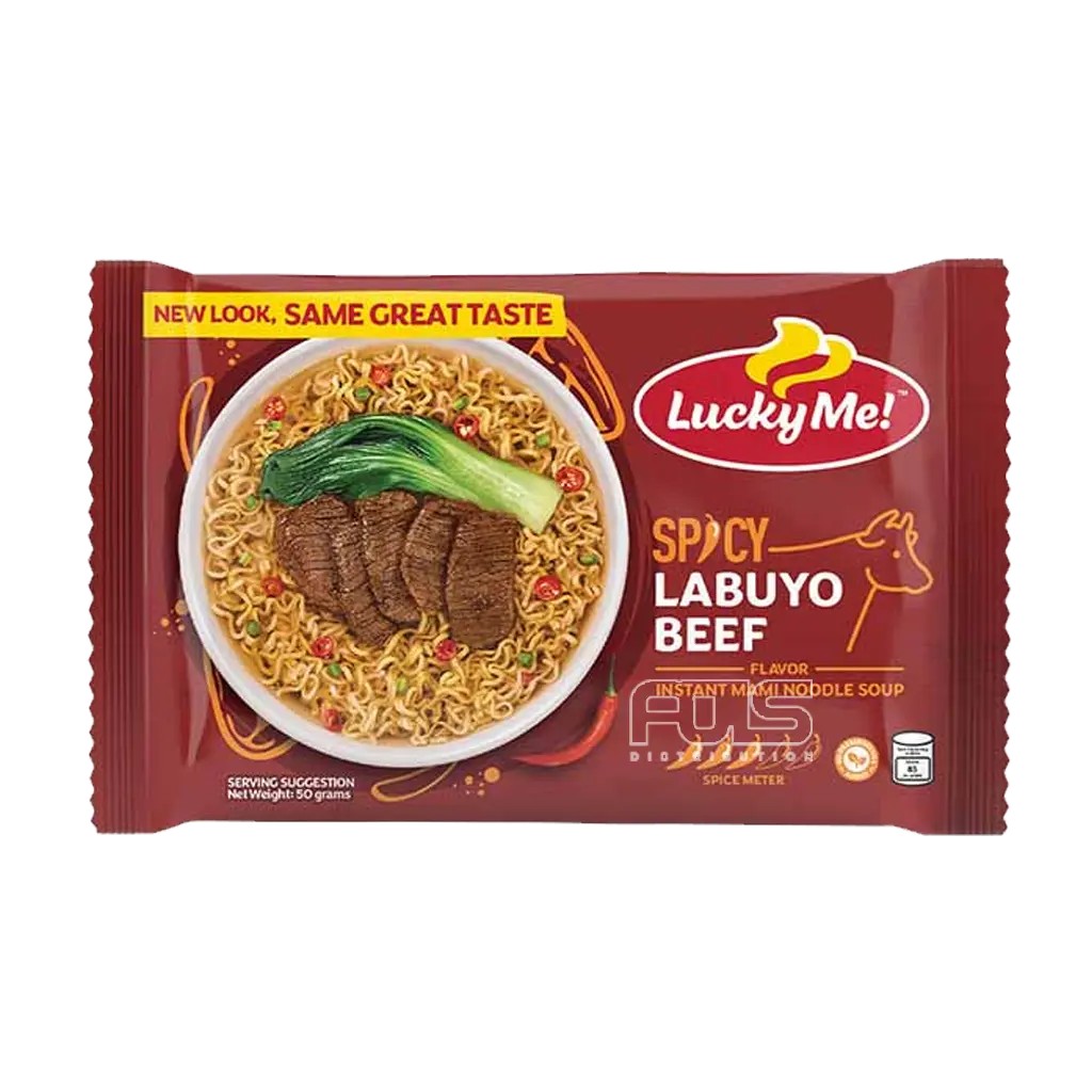 LUCKY ME INSTANT NOODLES SPICY LABUYO BEEF 50G
