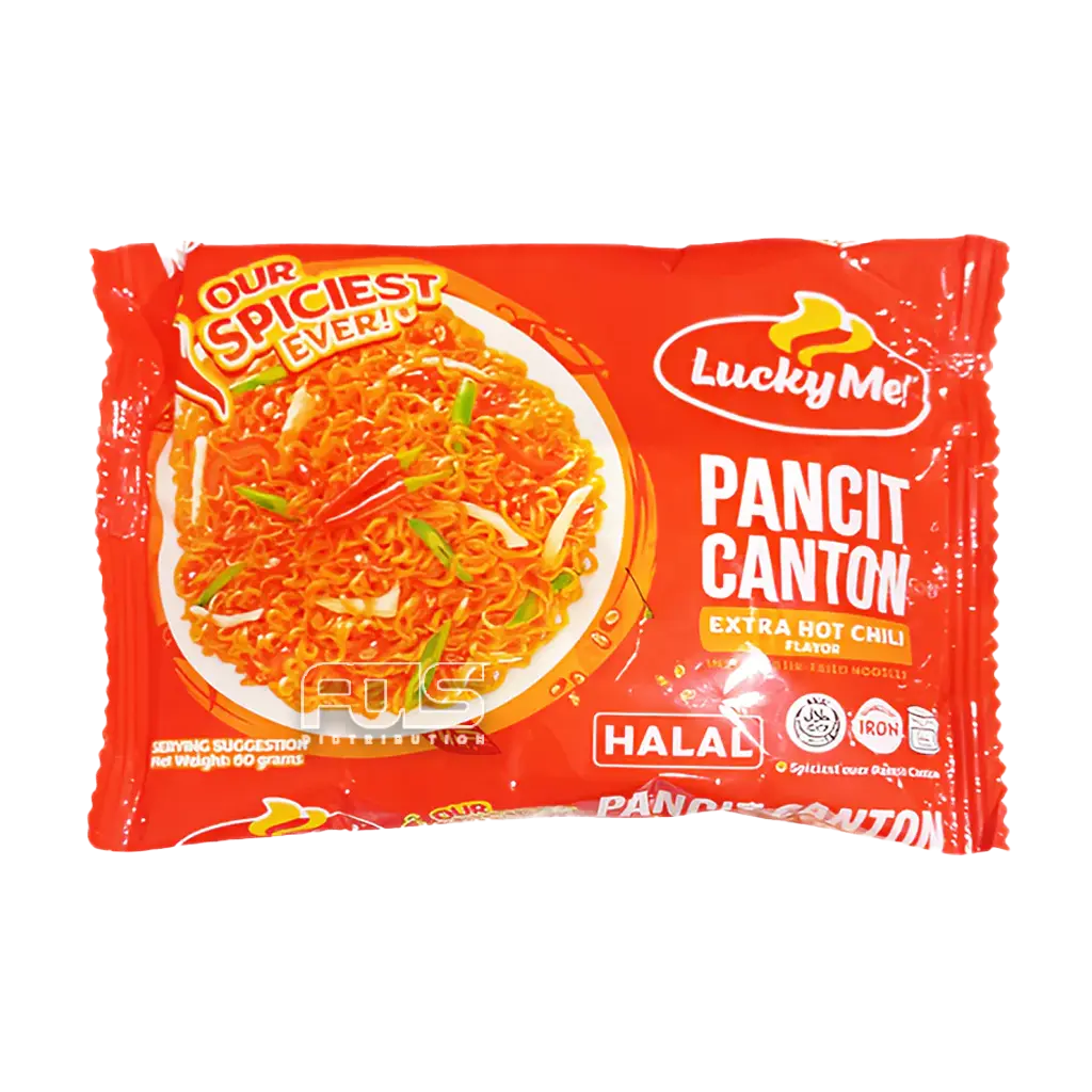 LUCKY ME INSTANT PANCIT CANTON EXTRA HOT CHILI 60G