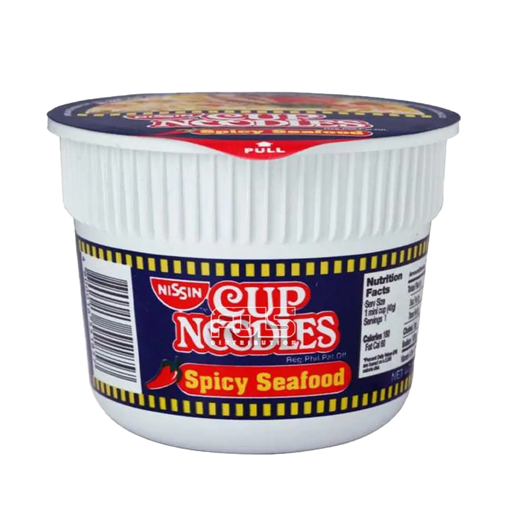 NISSIN MINI CUP NOODLES SEAFOOD SPICY 40G