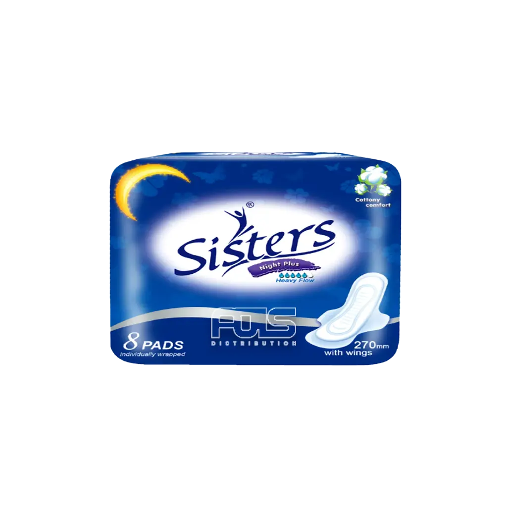 SISTERS NAPKIN SILK NIGHT W/ WINGS 8'S