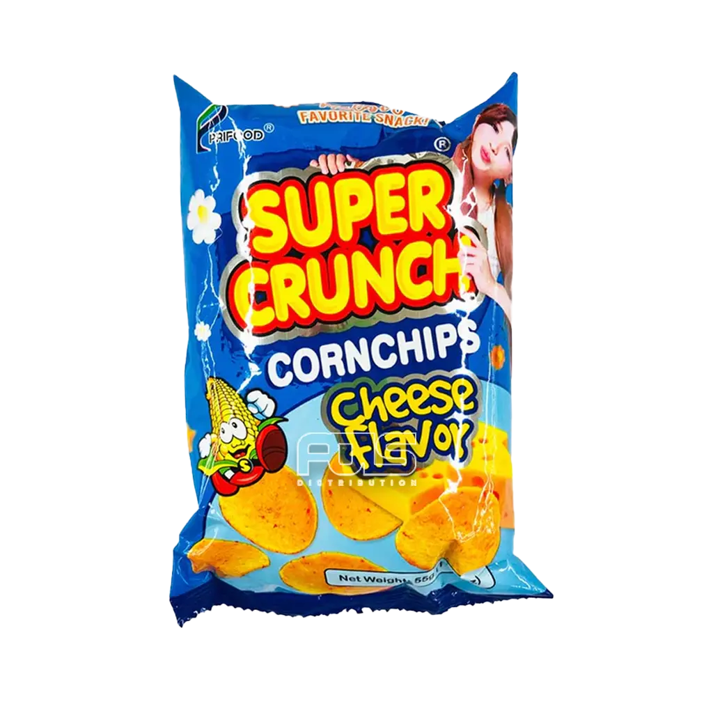 SUPER CRUNCH CORN CHIPS CHEESIEST FLAVOR 55G