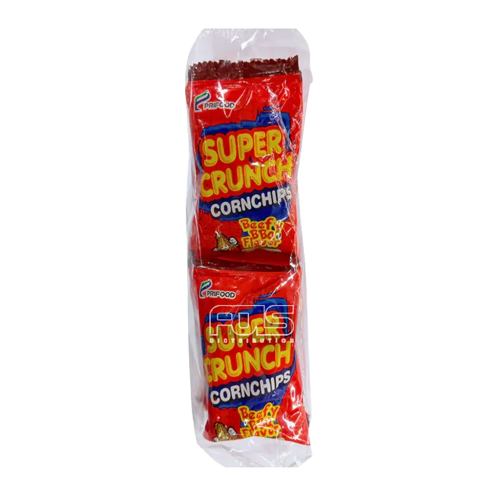 SUPER CRUNCH CORNCHIPS BEEFY FLAVOR 7G 12'S(R)
