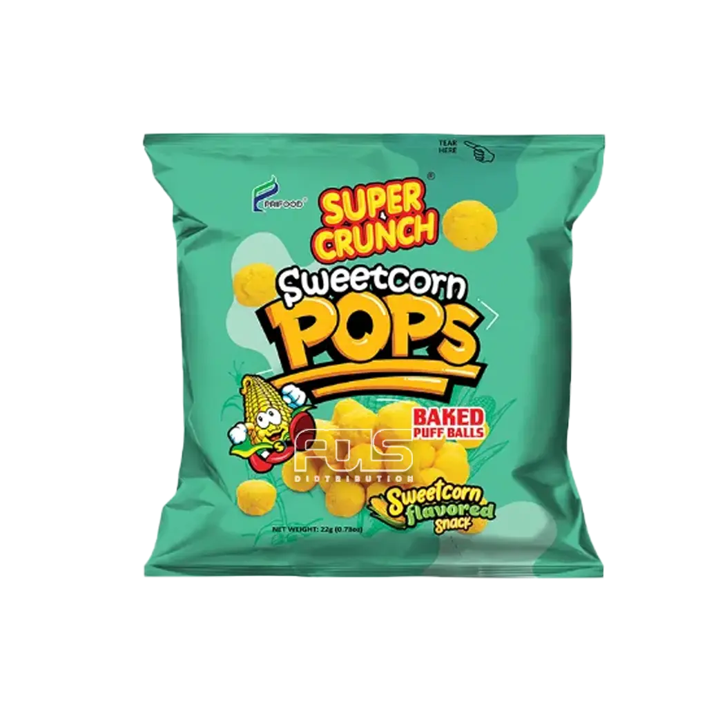 SUPER CRUNCH SWEETCORN POPS 22G