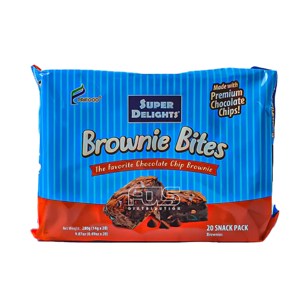 SUPER DELIGHTS BROWNIE BITES 14G 20'S
