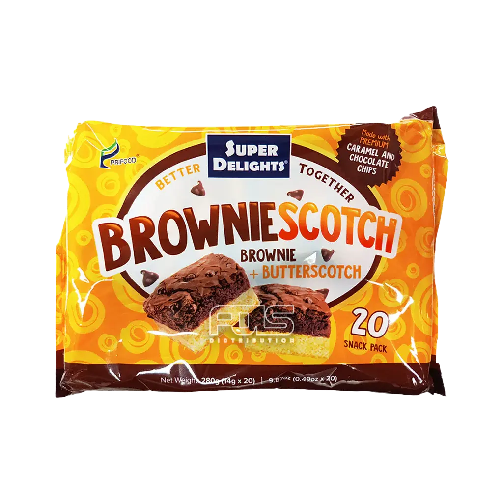 SUPER DELIGHTS BROWNIE SCOTCH 14G 20'S
