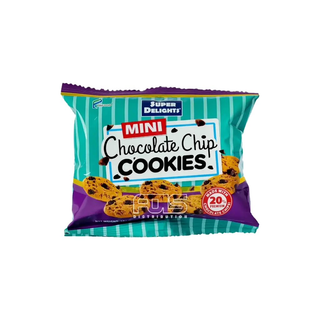 SUPER DELIGHTS MINI CHOCOLATE CHIPS COOKIES 28G