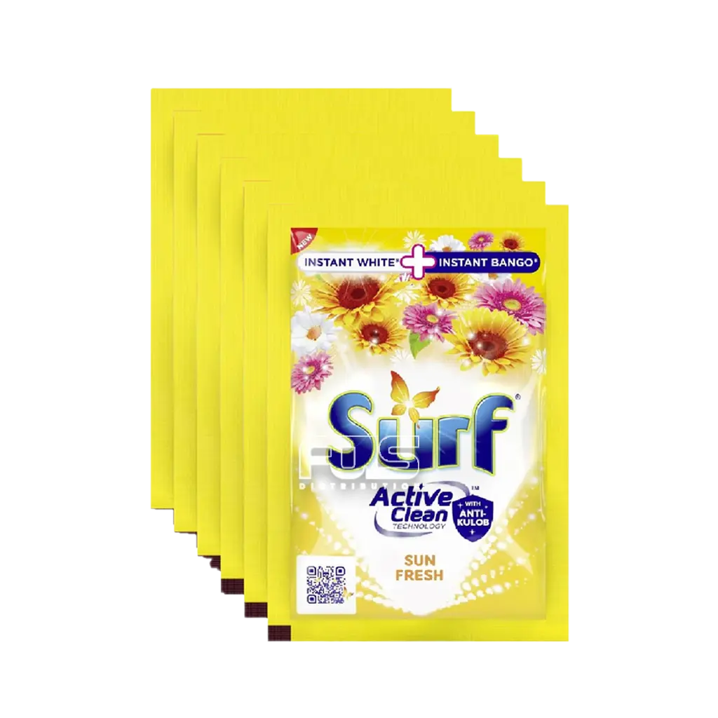 SURF POWDER WITH FABCON SUN FRESH (YELLOW) 65G 6'S