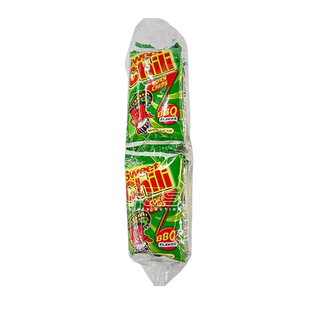 SWEET CHILI CORN CHIPS BBQ FLAVOR 7G 12'S