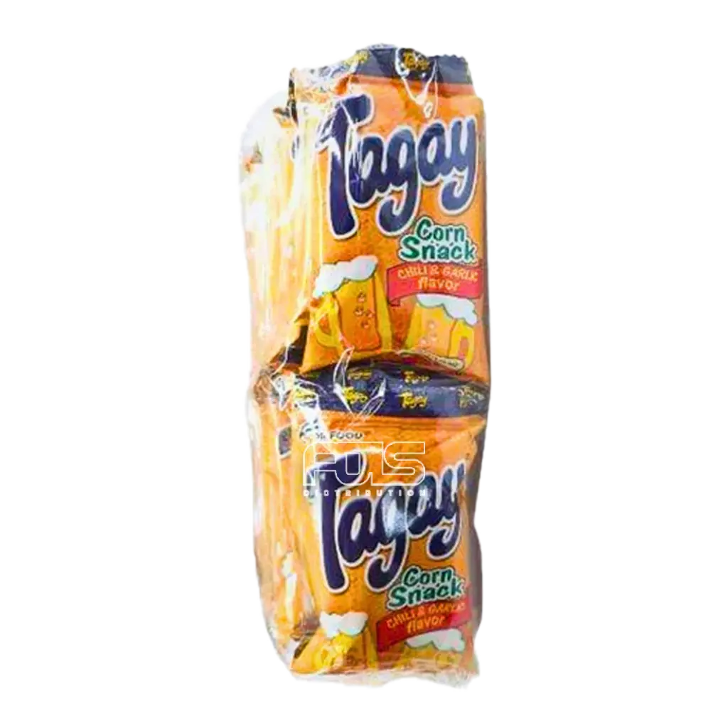 TAGAY CORN SNACK CHILI & GARLIC 7G 12'S