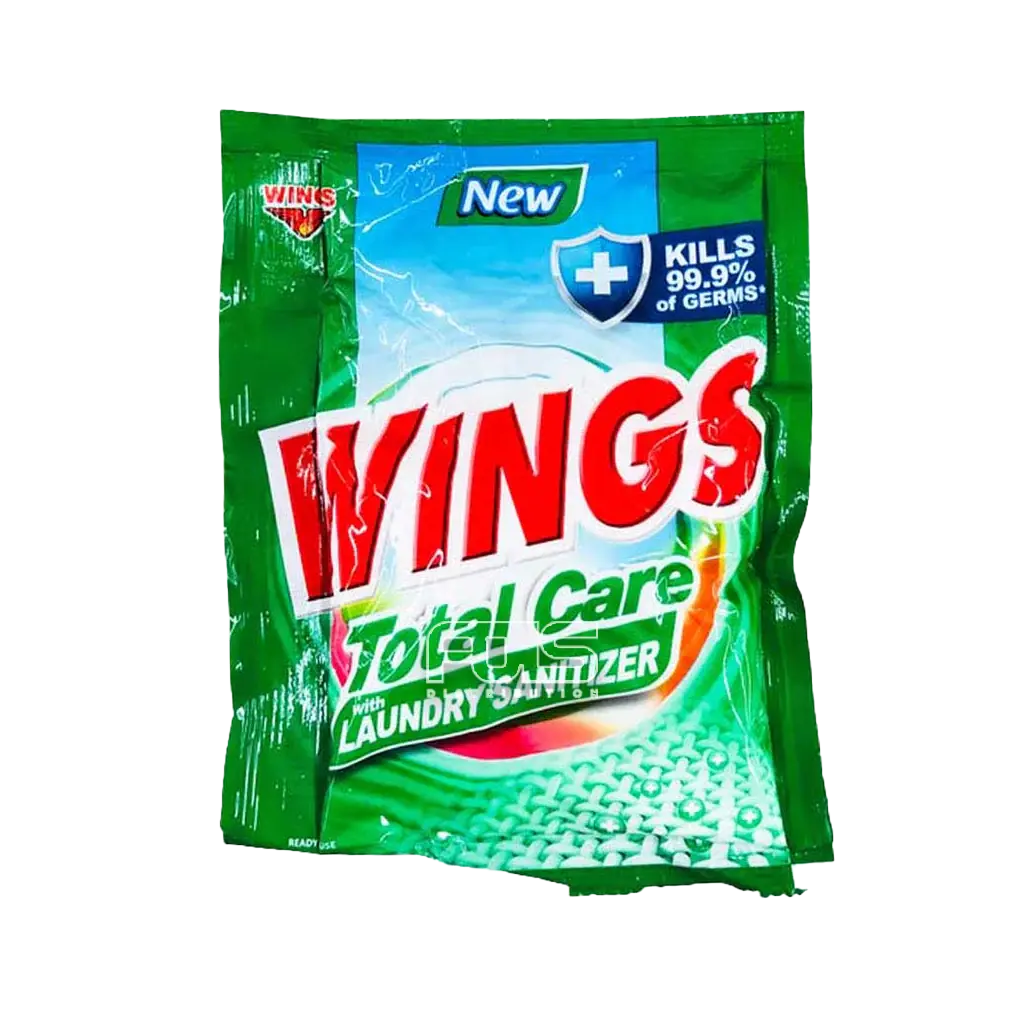WINGS POWDER LAUNDRY SANITIZER (GREEN) 57G 6'S