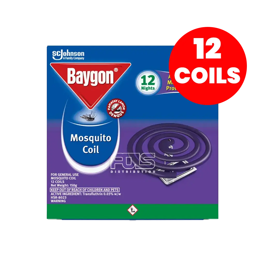 BAYGON MOSQUITO COIL (VIOLET) 12'S BAY74