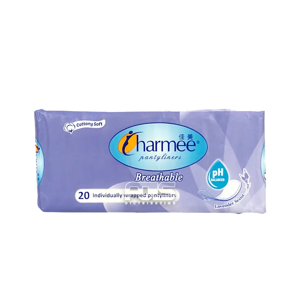 CHARMEE PANTYLINER BREATHABLE LAVENDER 20'S