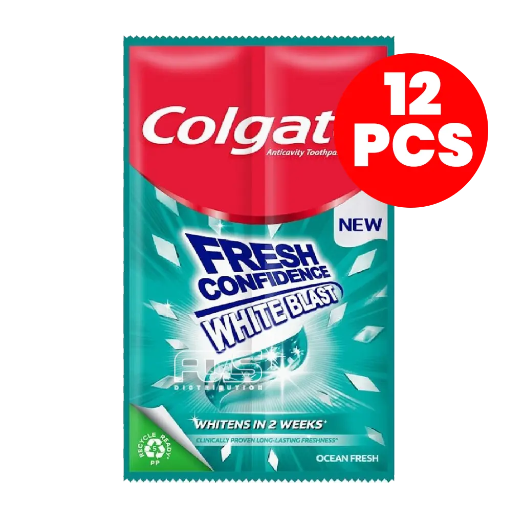 COLGATE TPASTE WHITE BLAST OCEAN 18G 12'S
