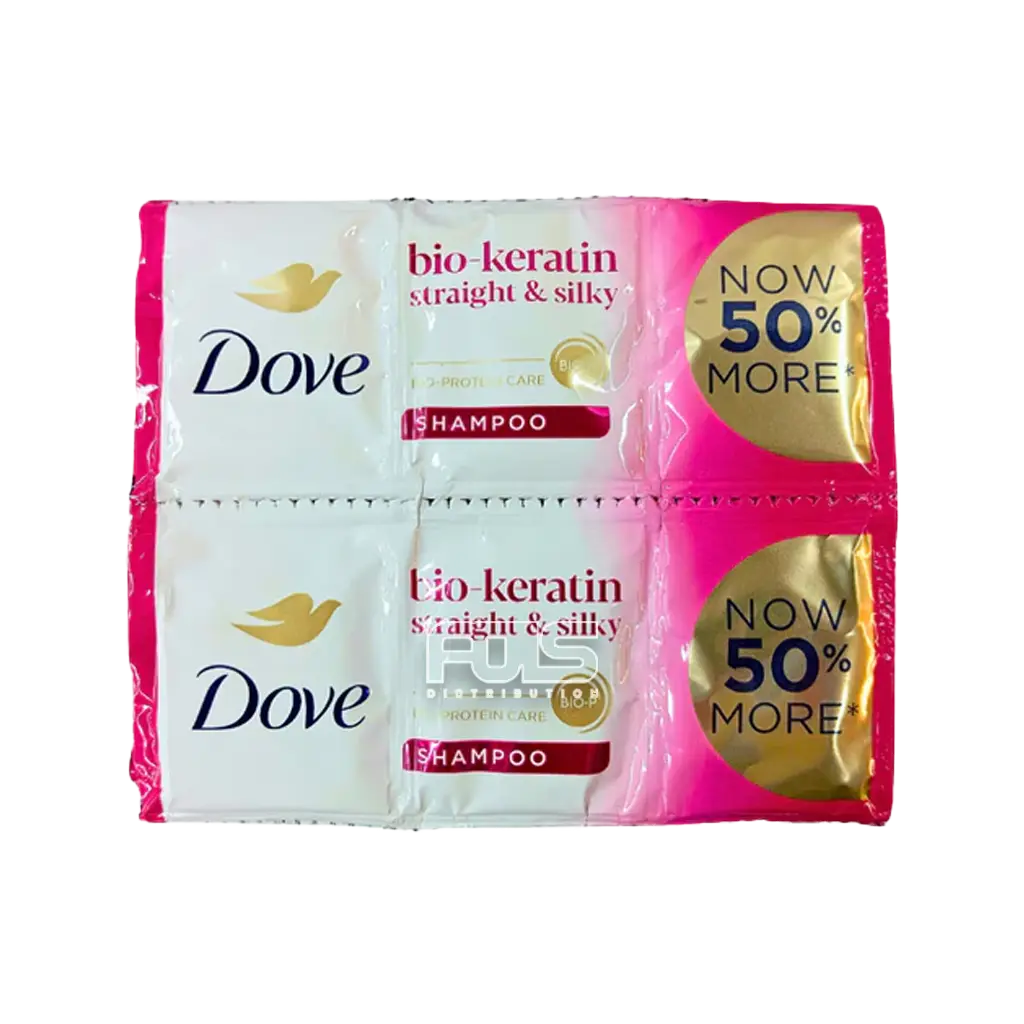 DOVE SHAMPOO STRAIGHT & SILKY (PINK) 12ML (13.5ML)