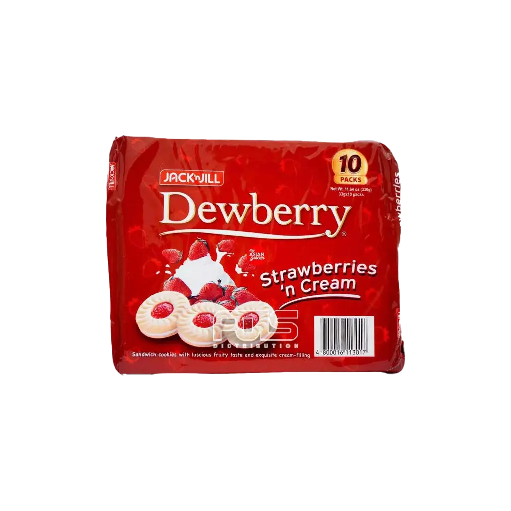JACK'N JILL DEWBERRY STRAWBERRY 'N CREAM 10'S