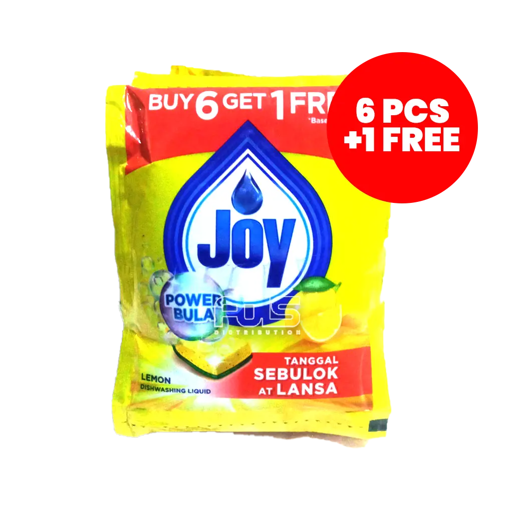 JOY DISHWASHING LIQUID LEMON 18.5ML (6'S + 1)