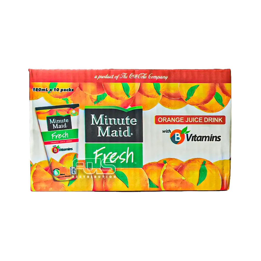 MINUTE MAID FRESH JUICE ORANGE 180ML 10's