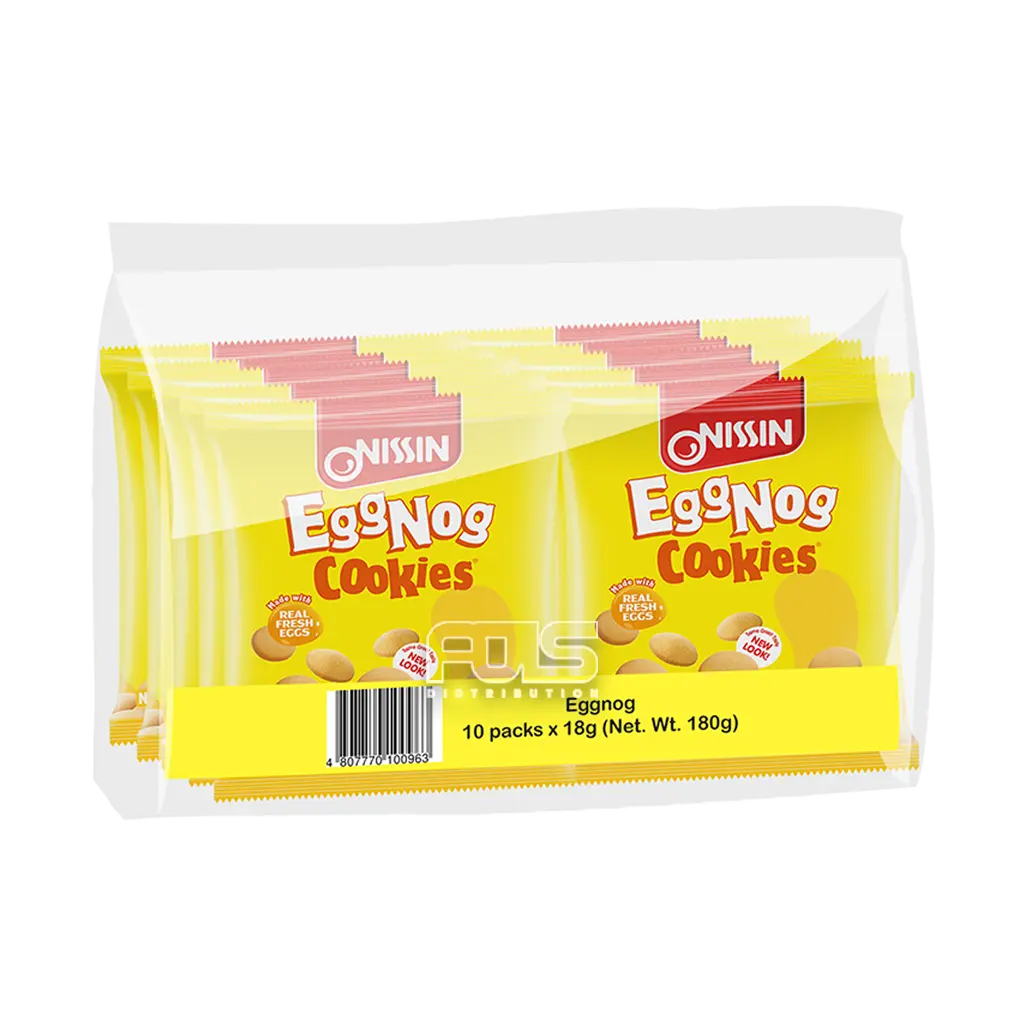 NISSIN EGGNOG COOKIES 18G 10'S