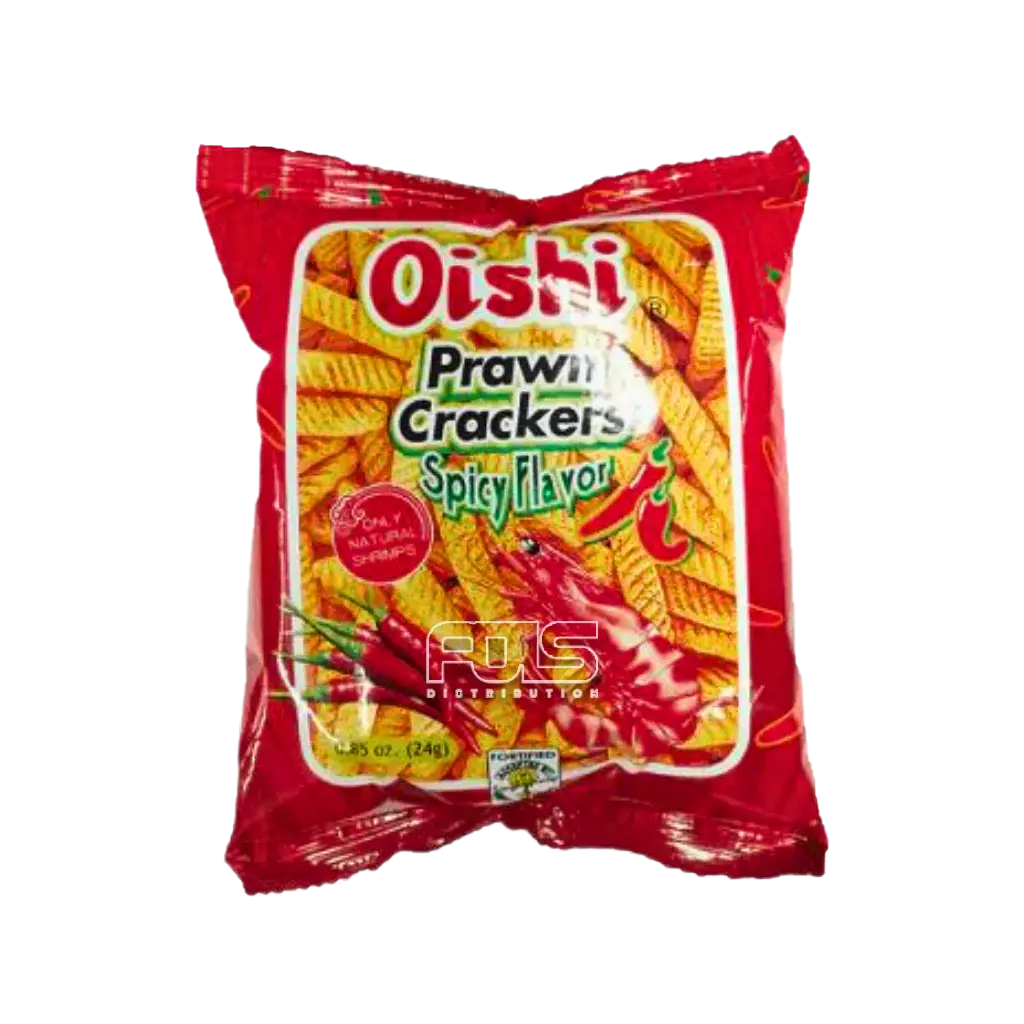 OISHI PRAWN CRACKERS SPICY 24G