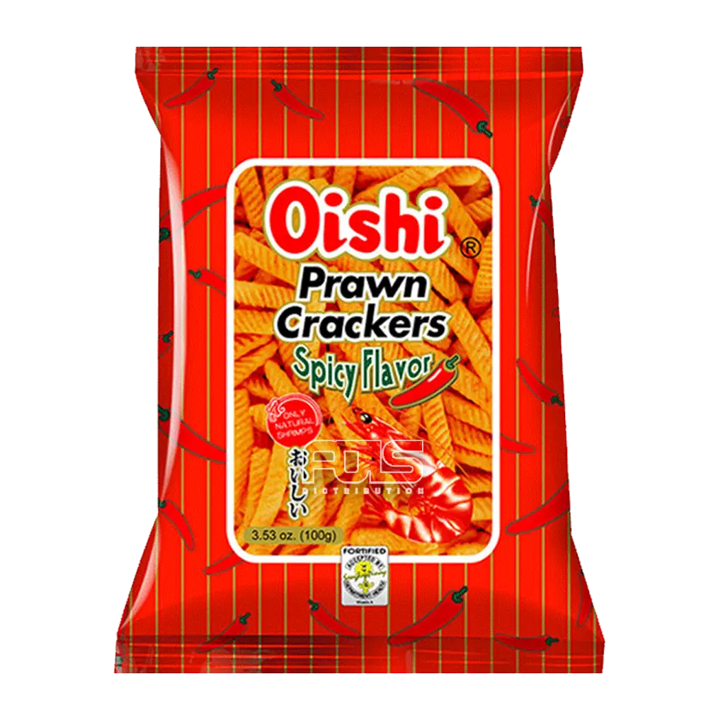 OISHI PRAWN CRACKERS SPICY 60G