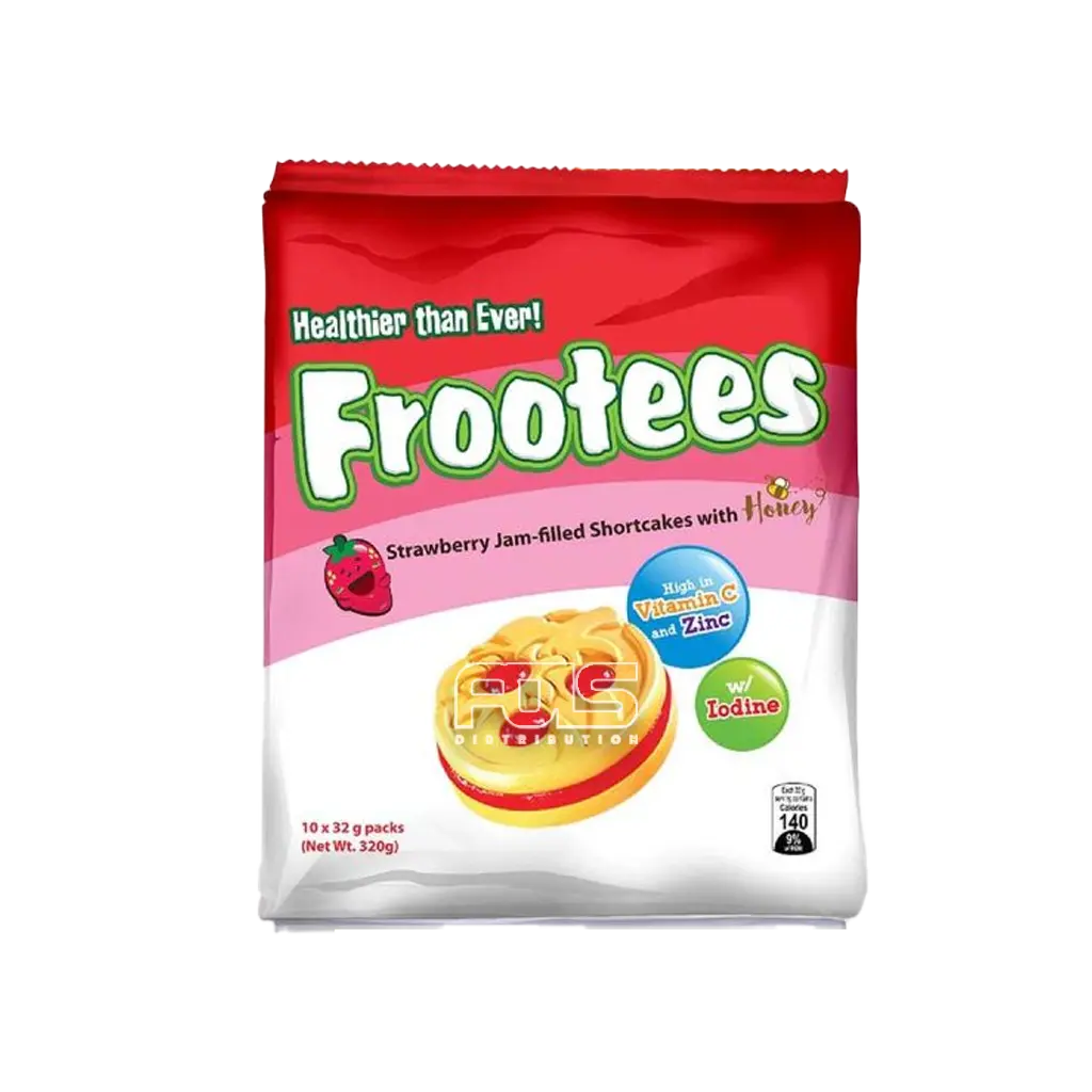 REBISCO FROOTEES STRAWBERRY 32G 10'S
