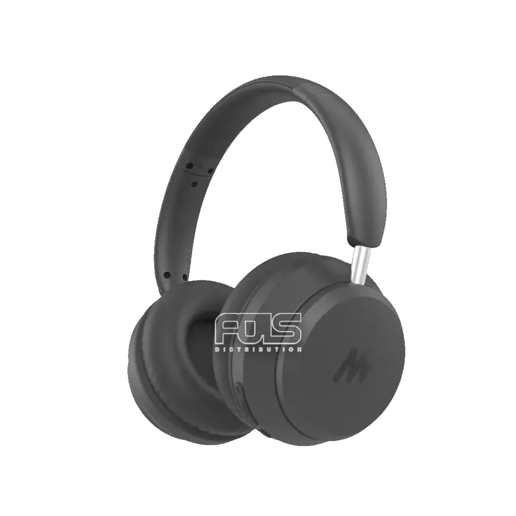 Mezone Antonio ANC Bluetooth Wireless Headphone With Deep Bass & Adjustable Headband Base Black