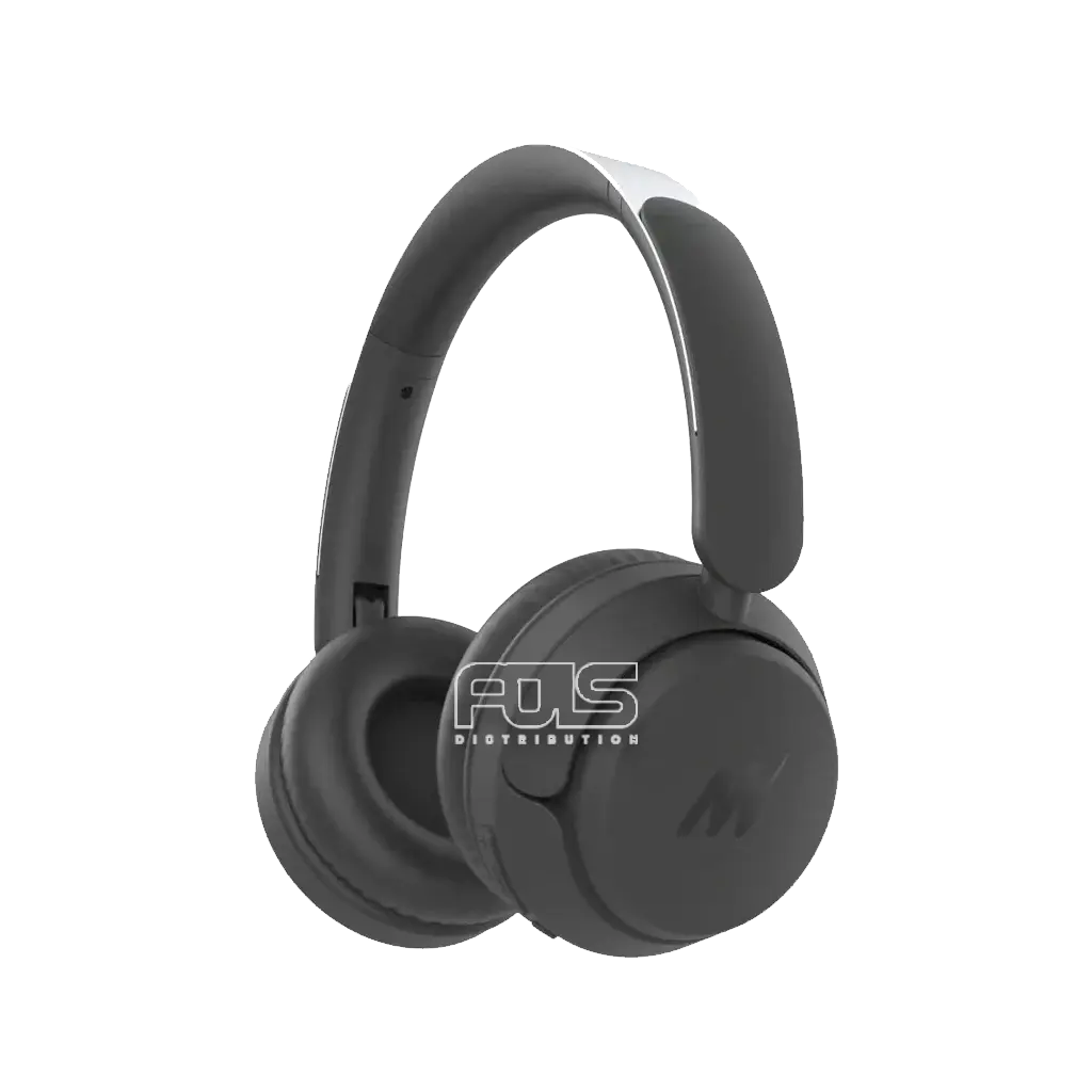Mezone Lukas ANC Bluetooth Wireless Headphone With Deep Bass & Adjustable Headband Base Black