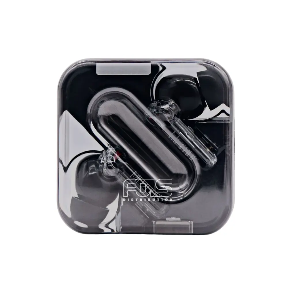 Mezone QUARTZ ENC Bluetooth Wireless In-Ear Earphones with Touch Sensor & Clear Stereo Sound Transparent Black