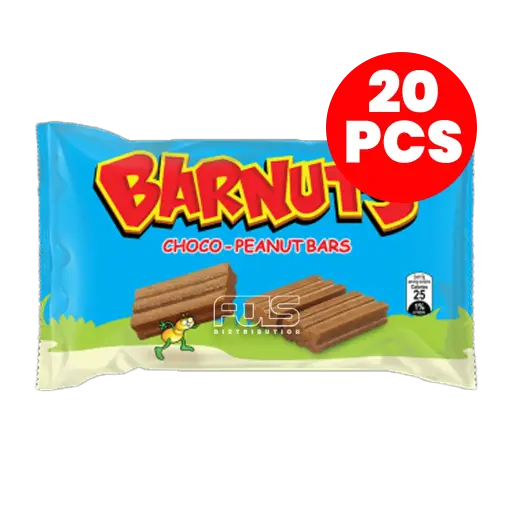 [GR0037] BARNUTS CHOCO PEANUT BAR 20'S