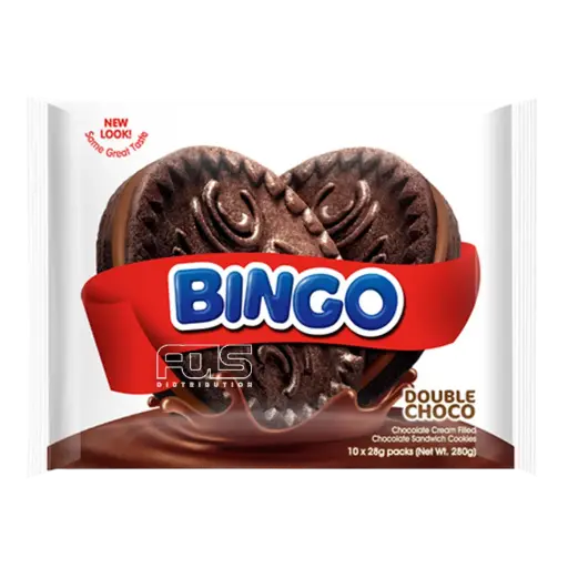 [GR0050] BINGO COOKIE DOUBLE CHOCOLATE 28G 10'S