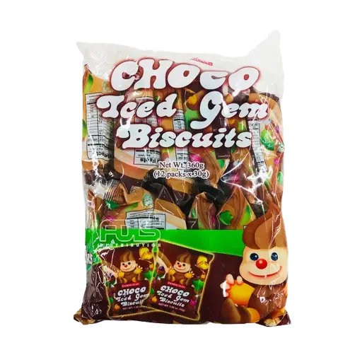 [GR0078] CHOCO ICED GEM BISCUIT 12'S