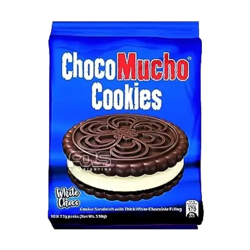 [GR0081] CHOCO MUCHO COOKIE SANDWICH WHITE CHOCO 33G 10'S