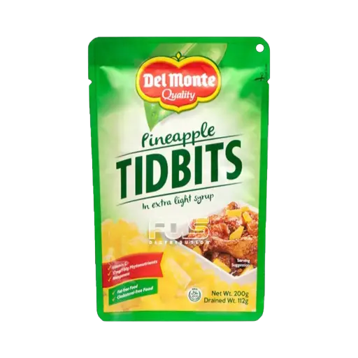 [GR0130] DEL MONTE PINEAPPLE TIDBITS SUP 200G