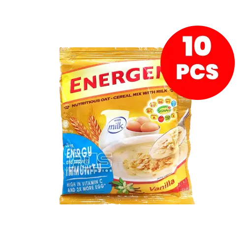 [GR0167] ENERGEN CEREAL DRINK VANILLA HANGER 40G 10'S