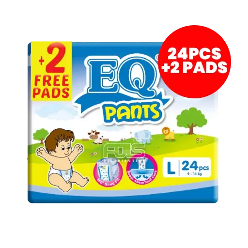 [GR0171] EQ DIAPER PANTS LARGE 24'S