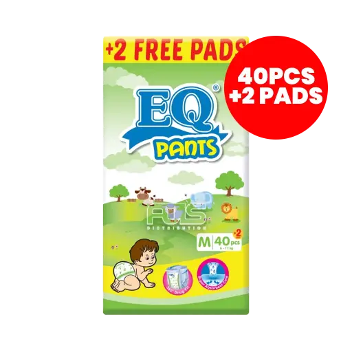 [GR0175] EQ DIAPER PANTS MEDIUM 40'S
