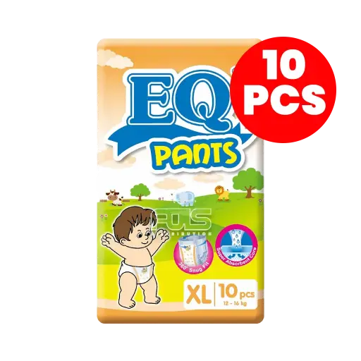 [GR0178] EQ DIAPER PANTS XLARGE 10'S
