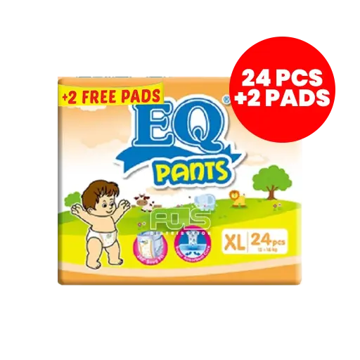 [GR0181] EQ DIAPER PANTS XXLARGE 24'S